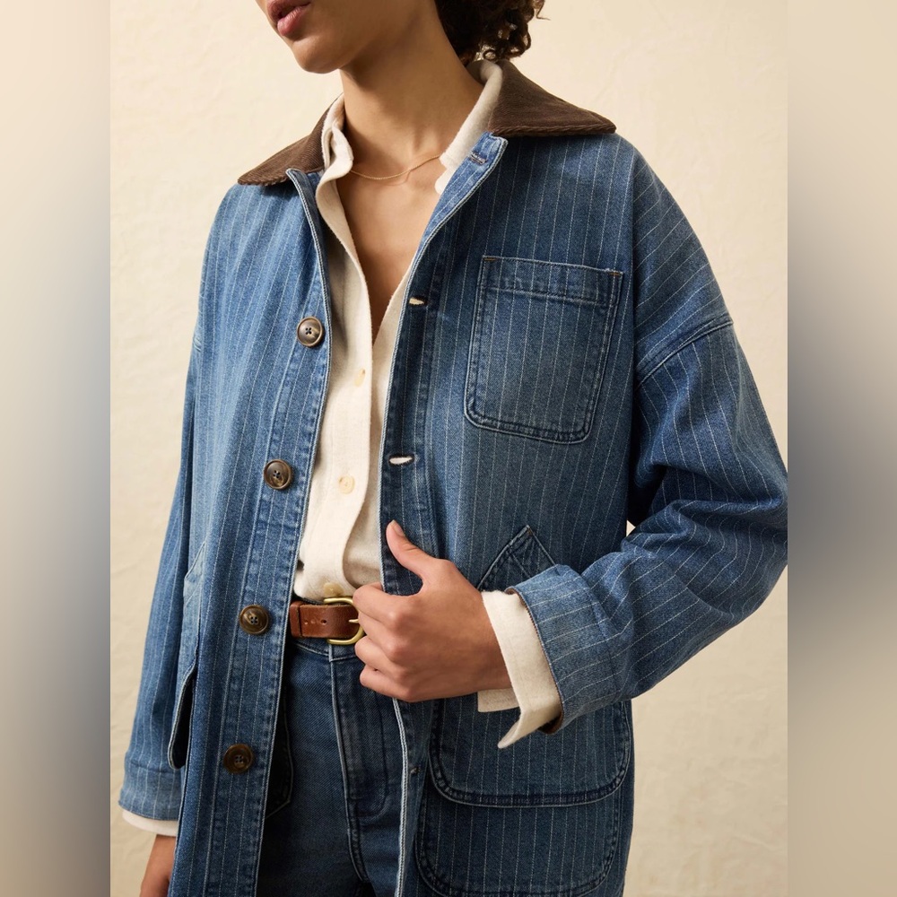 Faherty Sunwashed Denim Barn Jacket Women’s XS/S
